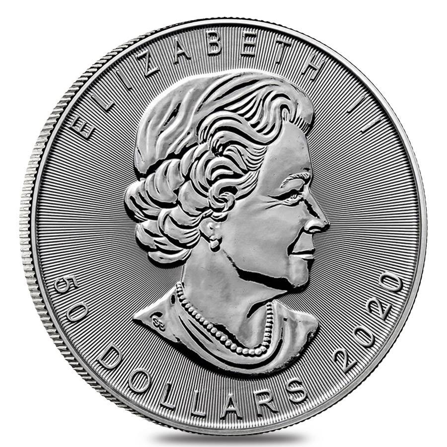 2020 1oz .9995 Platinum Canada Maple Leaf Coin $50