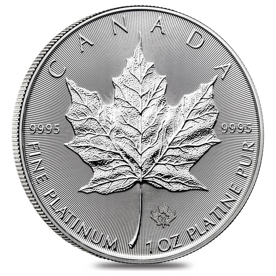 2020 1oz .9995 Platinum Canada Maple Leaf Coin $50